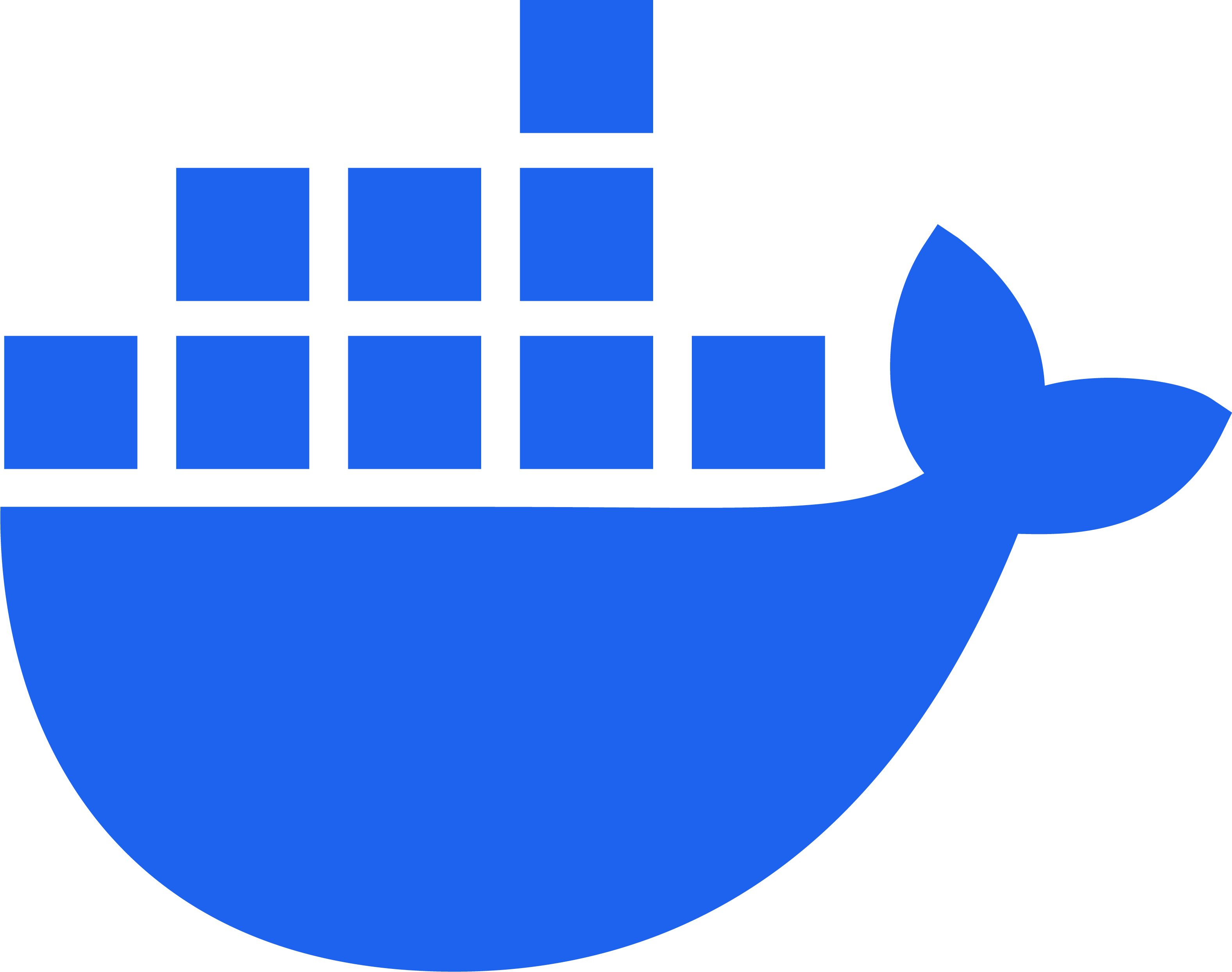 Icon that represents Docker, the containerization tool