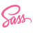 Icon that represents Sass, the CSS preprocessor